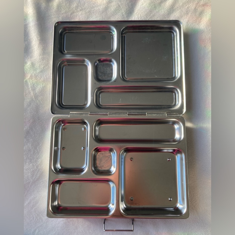 PlanetBox Rover Stainless Steel Lunch Box Child School LunchBox w/ carry bag